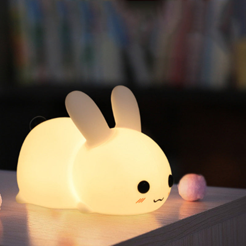 Colorful Rabbit Silicone Night Light