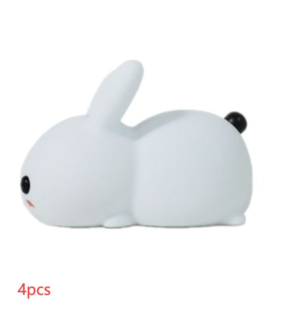 Colorful Rabbit Silicone Night Light