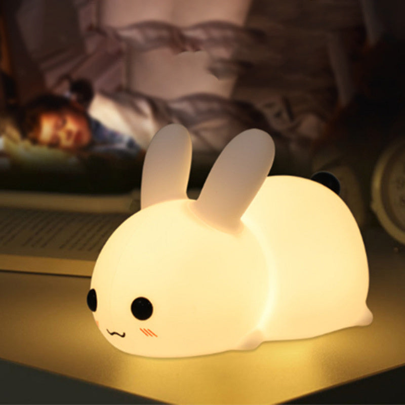 Colorful Rabbit Silicone Night Light