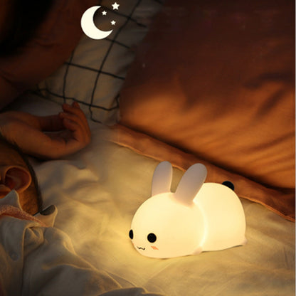 Colorful Rabbit Silicone Night Light